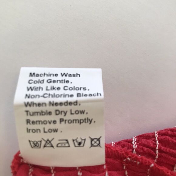 Pretty Garden Woman's Vibrant Red One Shoulder Crop Top Size L - Picture 5 of 6